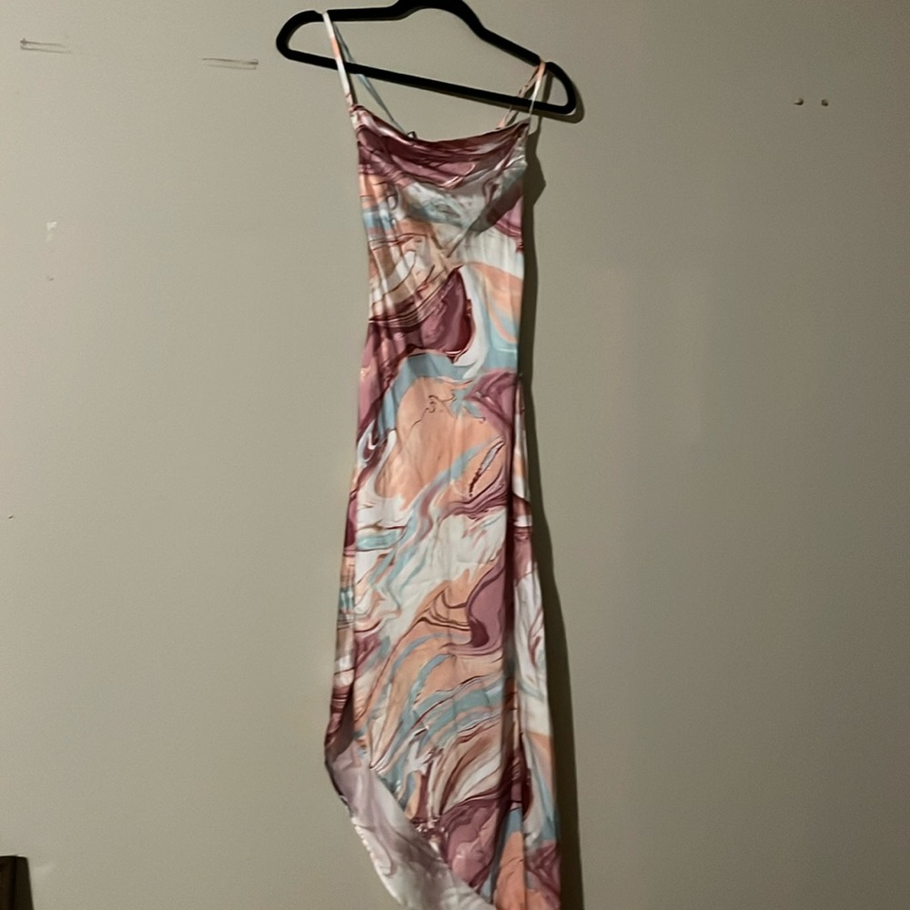 Spaghetti strap tie back dress